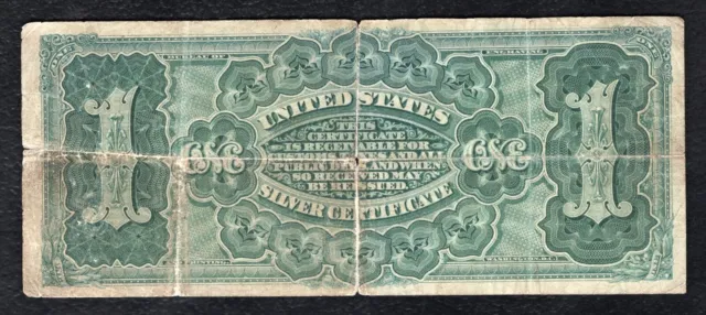 Fr. 217 1886 $1 One Dollar “Martha” Silver Certificate Currency Note Very Fine 2