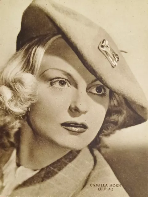 Cartolina Cinema Teatro - Attrice Camilla Horn - 1940 ca.