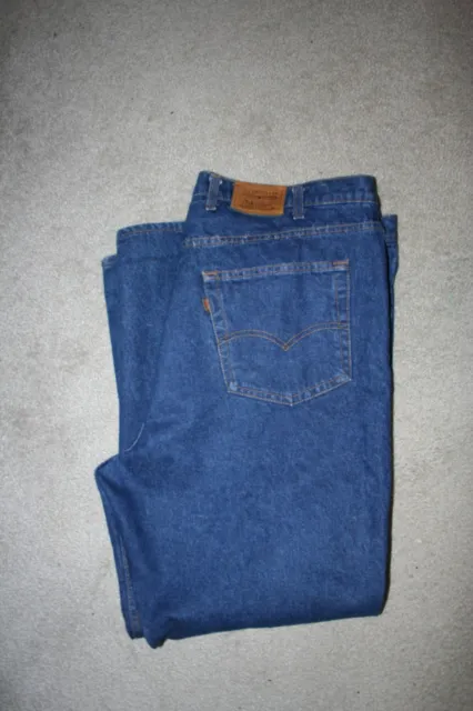 VTG LEVI'S Denim Jeans LEATHER TAB  46x32 RARE! TWO-HORSE Mint CONDITION