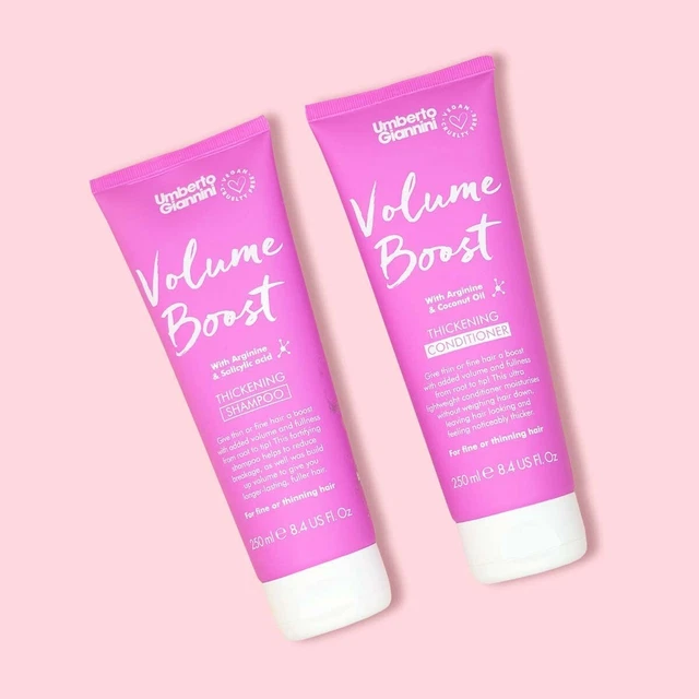 Umberto Giannini VOLUME BOOST Thickening Shampoo & Conditioner Coconut Oil 250ml