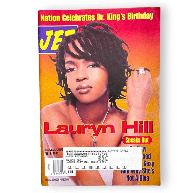 Jet Magazine February 8 1999 Vol 95 #10 Lauryn Hill & Dr. Martin Luther King Jr.