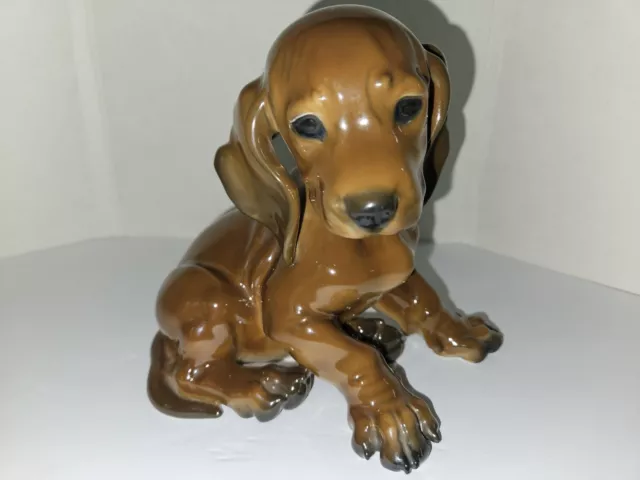 VINTAGE ROSENTHAL DACHSHUND PUPPY DOG FIGURINE TH KARNER #1247 GERMANY 6" Tall