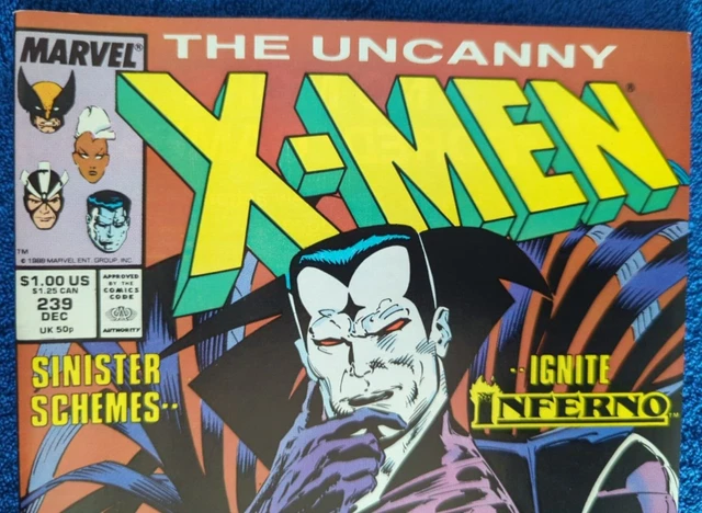 Uncanny X-Men Vol 1 #239 Marvel, 1988. First Mr Sinister Cover! 9.6 Near Mint+!! 2