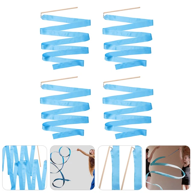12 Pcs Gymnastics Ribbon Dance Ribbon Stick Fairy Wrist Child