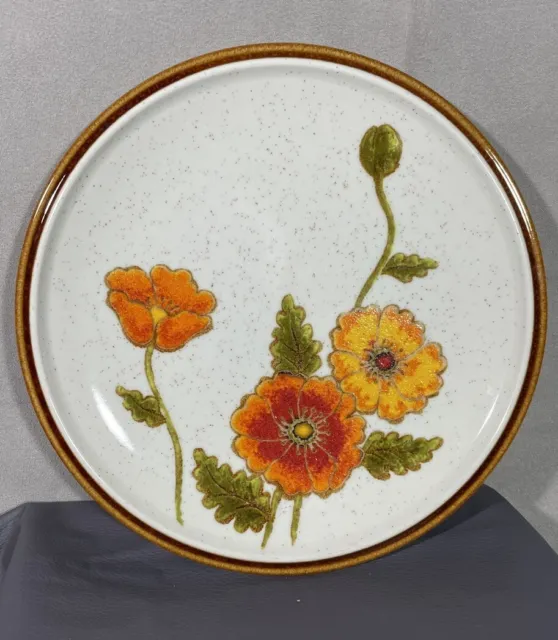 Vintage Mikasa California Poppies 9051 Natural Beauty 7 3/4 inch Salad Plate