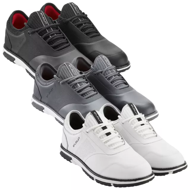 2024 Stuburt Men PCT Classic Waterproof Golf Shoes Lightweight Spikeless Leather