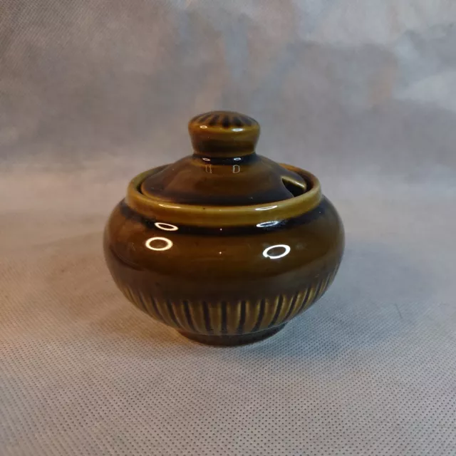 Prinknash Pottery Small Jam Large Mustard Pot 2