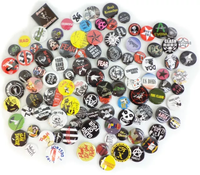 Punk Rock Music Band Buttons Pins Badges OVER 100 DESIGNS Mix & Match Gifts SALE