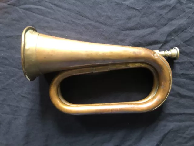 Antique Military Bugle copper and brass