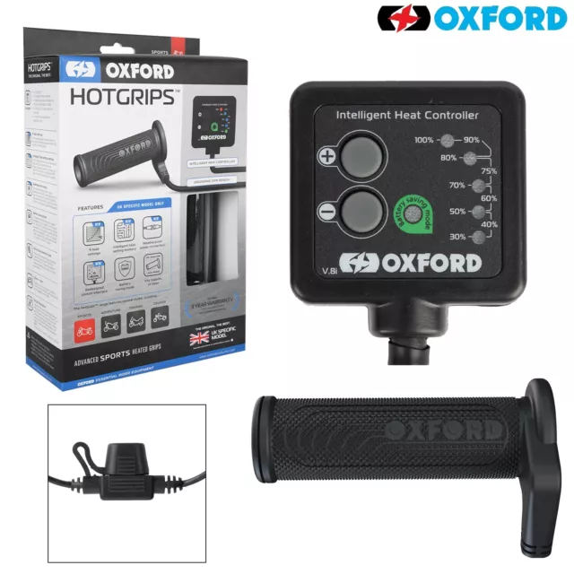 Oxford HotGrips Advanced Sports Motorcycle Heated Grips UK SPECIFIC