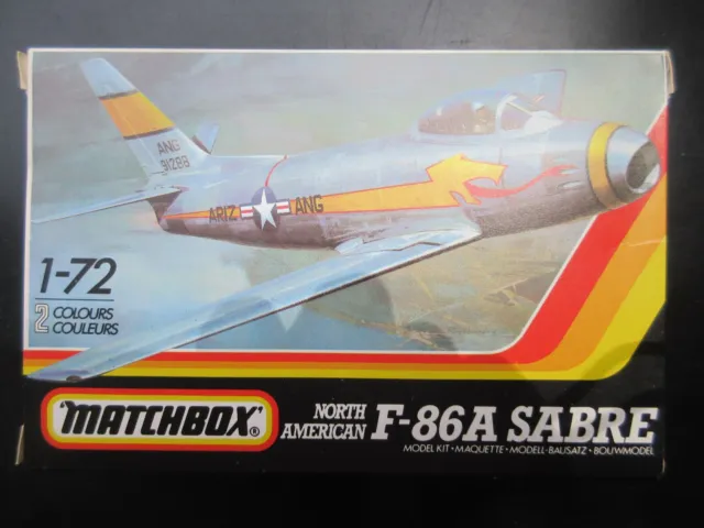 Vintage Matchbox 1/72 F-86A Sabre     Pk-32