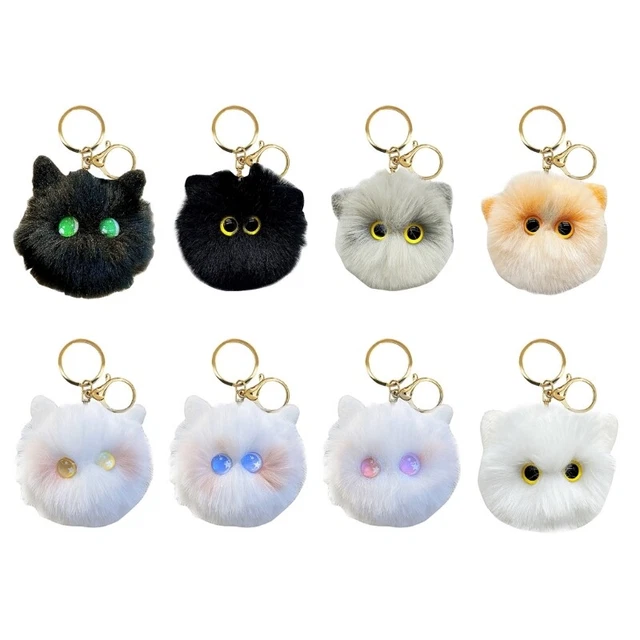 Charm Keychain For Women Bag Men Car Keyring Girl Gift Cute Doll Plush Key Chain