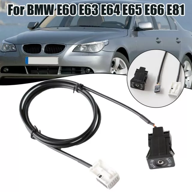 Câble adaptateur auxiliaire de qualité sonore améliorée pour BMW E60 E63 E64
