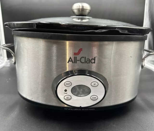 All Clad 6.5 qt Slow Cooker Crock Pot Series AC-65EB Cooking Crockpot  Stainless