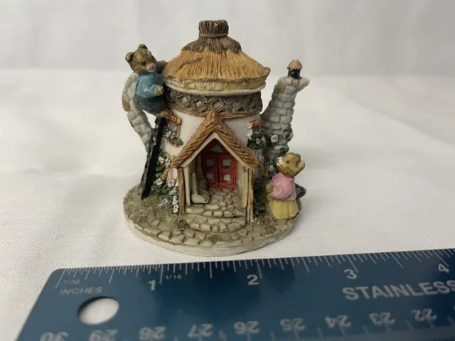 Vintage Bear Teapot House 2.5” Dezine? RARE Old Cutesy