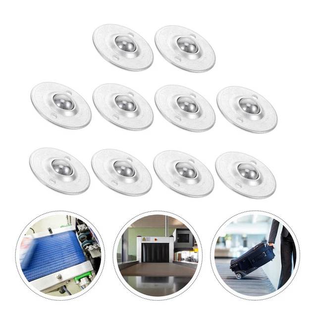 1 set di 10 pezzi sfere rotonde universali ruota sfera rulli di trasferimento acciaio scooter palla