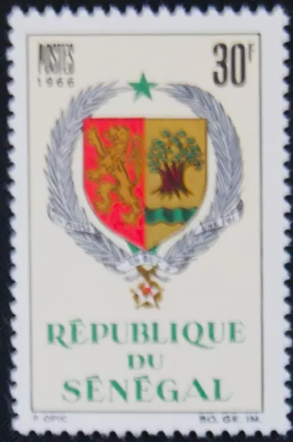 SENEGAL 1966 336 Staatswappen Wappen State Country Coat of Arms MNH