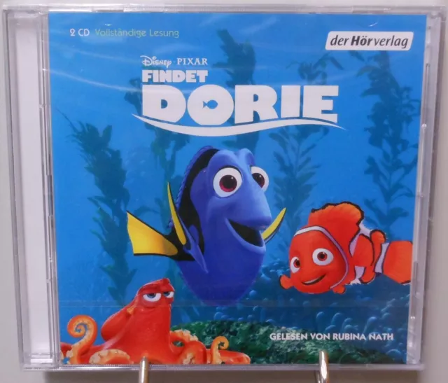 Findet Dorie Hörbuch 2x CD Disney Pixar Vollständige Lesung Findet Nemo 2 #T809