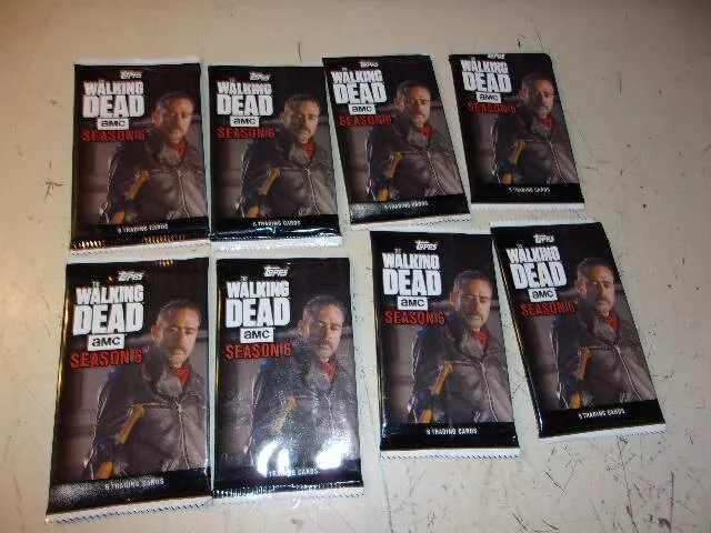 8 Packs of Topps Walking Dead AMC Season 6 Cards