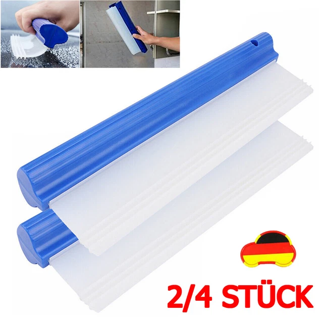 2/4x Abziehlippe Fensterabzieher Wasserabzieher Fensterwischer Scheibenabzieher