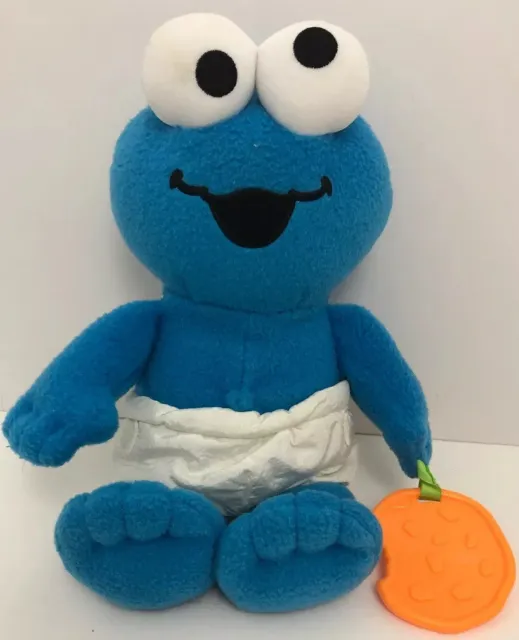 Fisher Price Cookie Monster Sesame Street Plush Diaper Stuffed Toy 2005