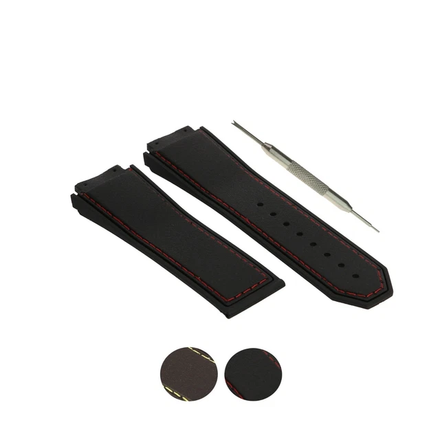 AHK Straps 48mm Rubber Watch Band for Hublot F1 King Power w/ Tool
