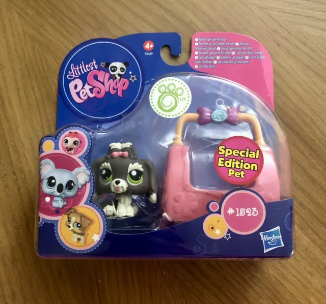 NEW Littlest Pet Shop Special Edition Charcoal LHASA APSO 1523 Rare Retired NIB