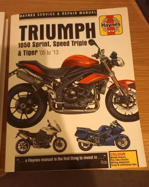 Triumph 1050 Sprint, Speed Tripple & Tiger 2005-2013 Haynes Manual