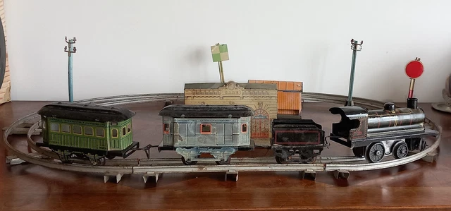 Train Playmobil 4005 D'occasion – Locomotive Vapeur Et 2 Voitures Voyageurs, Voie LGB, Boîte D'origine