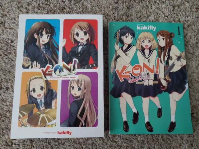 K-ON! The Complete Omnibus and Shuffle Vol 1 Manga by kakifly Yen Press UNREAD