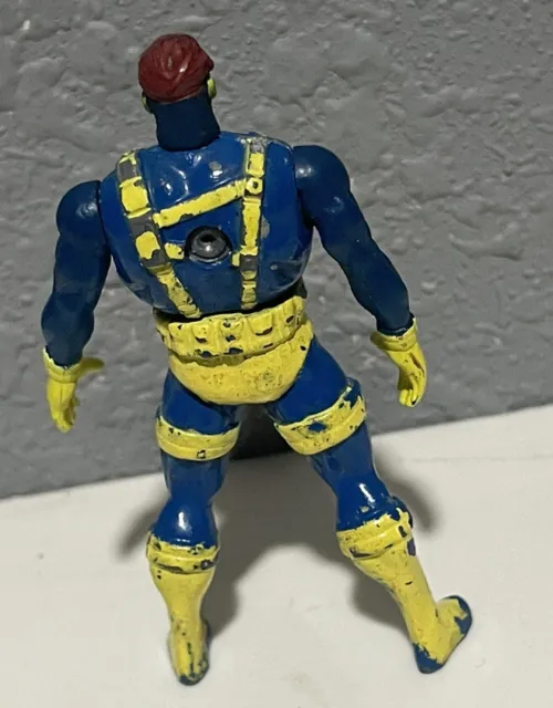 Used 1994 Toy Biz Marvel Mini Cyclops X-Men Die Cast Metal Figurine 2 1/2 inch 3