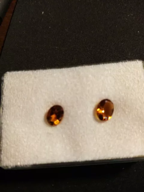 2 SUPERBES CITRINE MADERE 0 carat 91 chaque ovale BRESIL