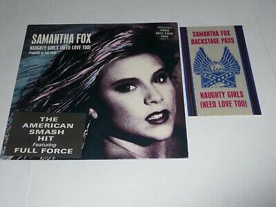 7" Samantha Fox - Naughty Girls (need love too) (Pink Vinyl + Back Stage Pass )