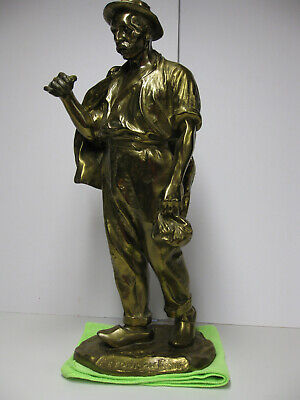 "Retour Au Foyer" Bronze Figure By J.m. Picciole