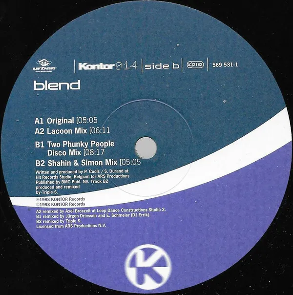 Blend  - Rise Of Tonight (12")