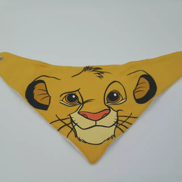 Lindo paño pañuelo de regate amarillo de Disney Baby Simba Bib El Rey León 12-18M