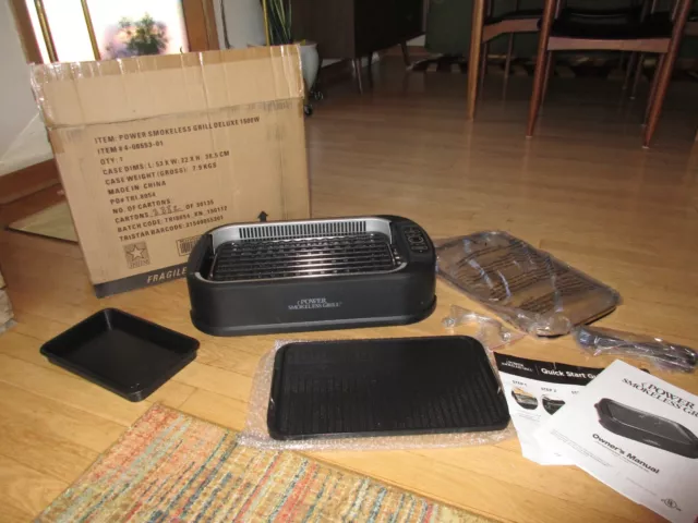 New in Box Power Smokeless Grill pg-1500