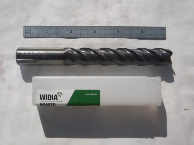 New Widia Carbide Endmill 3/4" Dia X 4" Loc X 6-1/4" Oal X .030" C.r. Tialn Coat