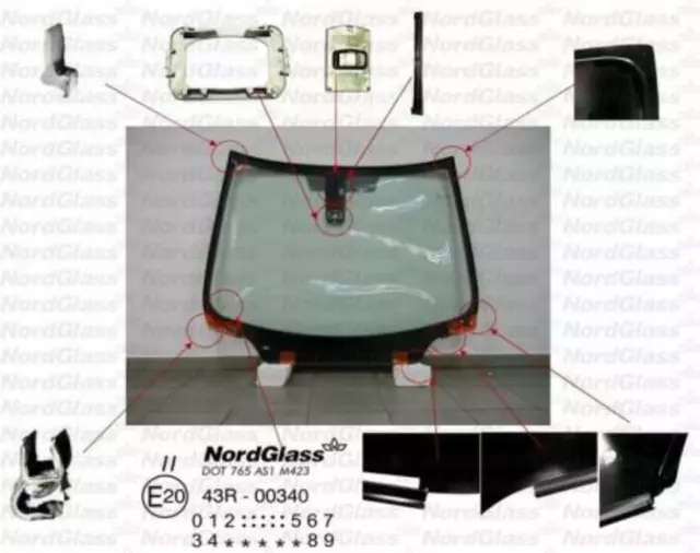 PEUGEOT 307 Windschutzscheibe 2003-2009 Frontscheibe REGEN LICHT