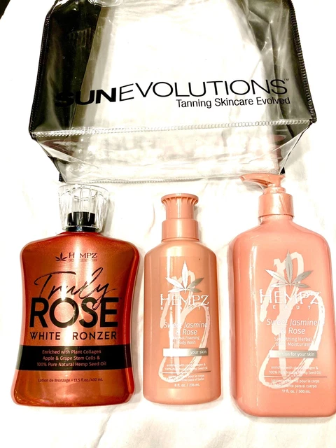 ❤️NEW HEMPZ TRULY ROSE WHITE BRONZER & Moisturizer & Body Wash Bundle+ Free Pkt ❤️NEW HEMPZ TRULY ROSE WHITE BRONZER & Moisturizer & Body Wash Bundle+ Free Pkt