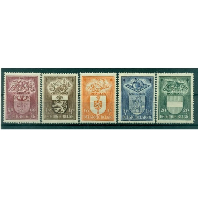 Belgique 1947 - Y &amp; T n. 756/60 - Oeuvres antituberculeuses (Michel n. 798/8