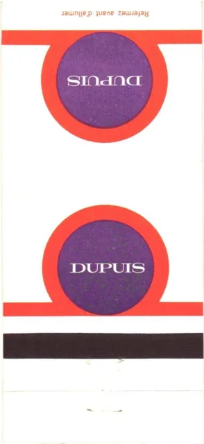 Sainte-Catherine Montreal Canada Dupuis Vintage Matchbook Cover