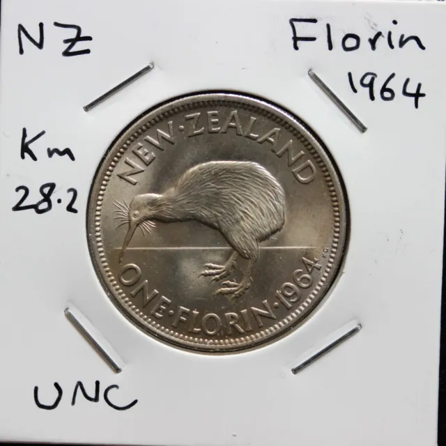 New Zealand 1964 Florin UNC (3301534M3)