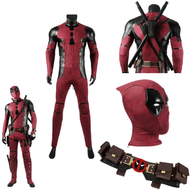 Deadpool 3 Costume Accessories Wade Wilson Cosplay Outfit Newest Red Mask Belt
