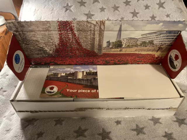 Tower of London Ceramic Poppy in Original Packaging with Certificate/ Booklet!