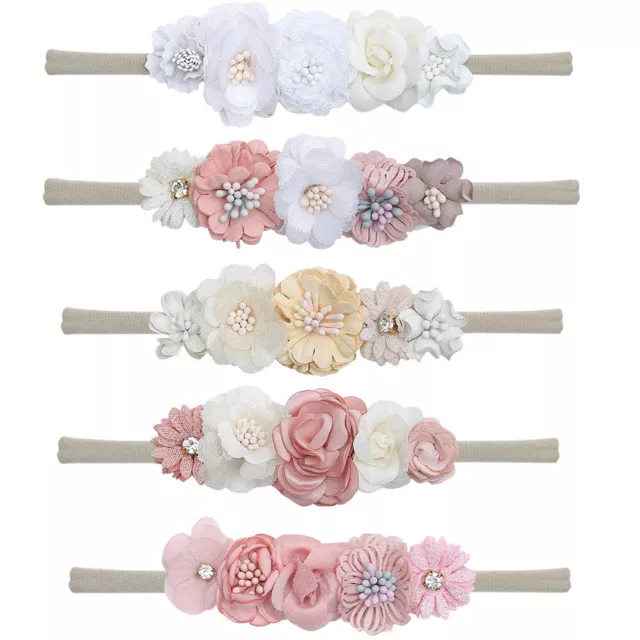 Newborn Baby Girl Flower Headband Toddler Infant Head Band Flower Crown