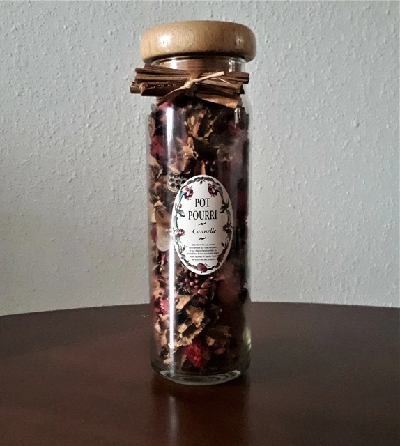 Bocal en Verre Couvercle Bambou