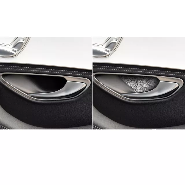 For 15-22 Benz C E Class GLC Diamond Style Inner Door Bowl Sticker Decal Trim 3