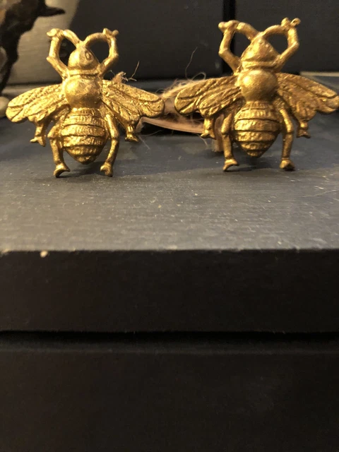 10 x boutons poignée de porte vintage Sass & Belle métal or abeille tiroir tirage