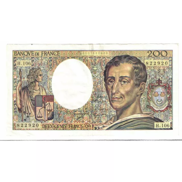 [#330642] France, 200 Francs, Montesquieu, 1992, H.106, SUP, Fayette:70.12a, KM: